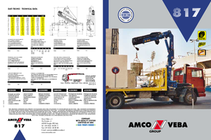 Hydrauliczne żurawie do załadunku Amco Veba 817-4 S Jib 2S