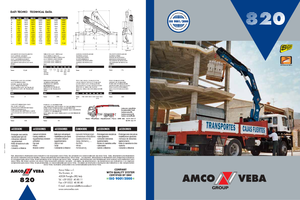 Hydrauliczne żurawie do załadunku Amco Veba 820-6 S