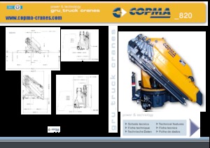 Hydrauliczne żurawie do załadunku COPMA 2000 820.8 J6