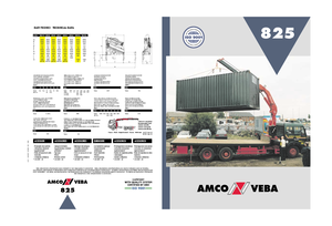 Hydrauliczne żurawie do załadunku Amco Veba 825-3 S Jib 3S