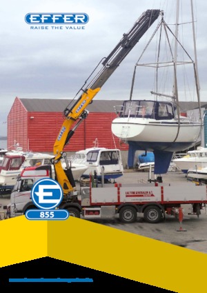 Hydrauliczne żurawie do załadunku Effer 855 9S