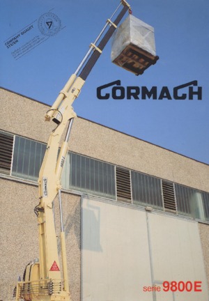 Hydrauliczne żurawie do załadunku Cormach 9800 E2