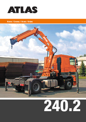 Hydrauliczne żurawie do załadunku Atlas AK 240.2E A5 