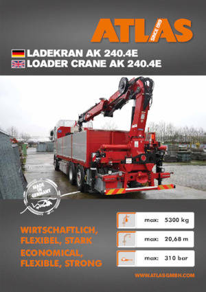 Hydrauliczne żurawie do załadunku Atlas AK 240.4E A2 