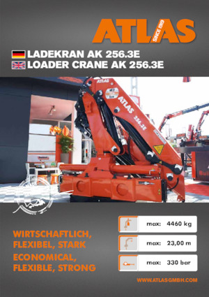 Hydrauliczne żurawie do załadunku Atlas AK 256.3E A6 
