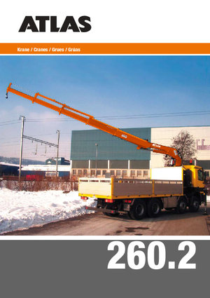 Hydrauliczne żurawie do załadunku Atlas AK 260.2 A8