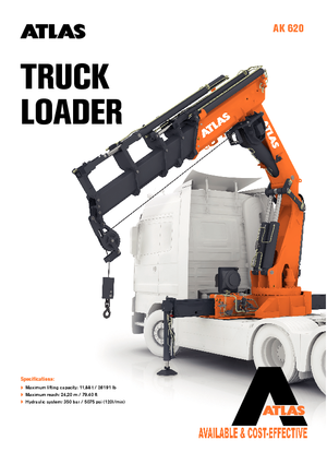 Hydrauliczne żurawie do załadunku Atlas AK 620.3E A5 