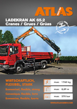 Hydrauliczne żurawie do załadunku Atlas AK 65.2 A1L 