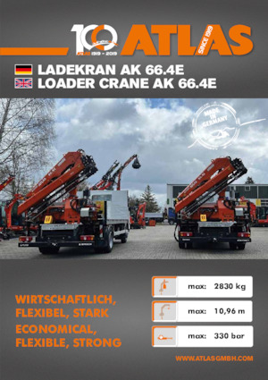 Hydrauliczne żurawie do załadunku Atlas AK 66.4E A2L 