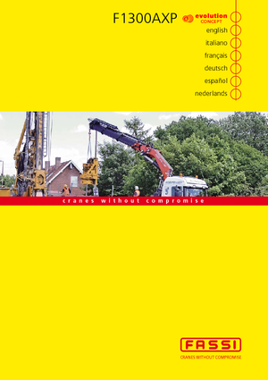 Hydrauliczne żurawie do załadunku Fassi F 1300 AXP 28