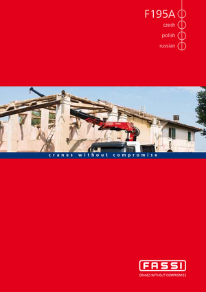 Hydrauliczne żurawie do załadunku Fassi F 195 A 23