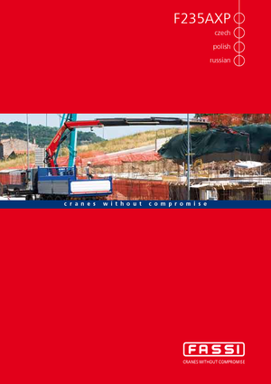 Hydrauliczne żurawie do załadunku Fassi F 235 AXP 26