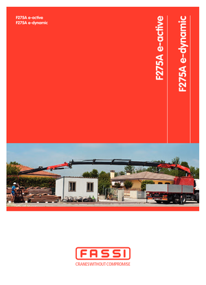 Hydrauliczne żurawie do załadunku Fassi F 275 AC 0.23 e-active