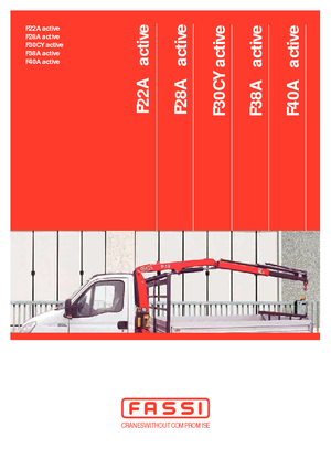 Hydrauliczne żurawie do załadunku Fassi F 40 A 0.21 active
