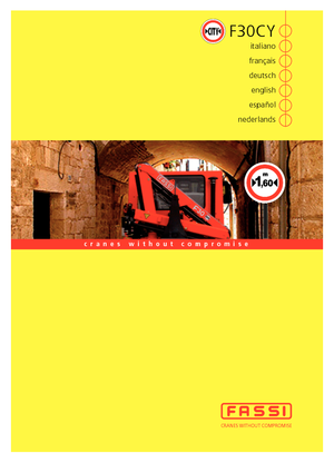 Hydrauliczne żurawie do załadunku Fassi F 30 CY 23