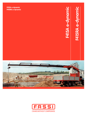 Hydrauliczne żurawie do załadunku Fassi F 415 RA 2.24 e-dynamic