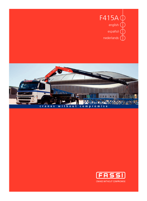 Hydrauliczne żurawie do załadunku Fassi F 415 AC 25