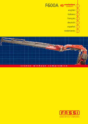 Hydrauliczne żurawie do załadunku Fassi F 600 A 27