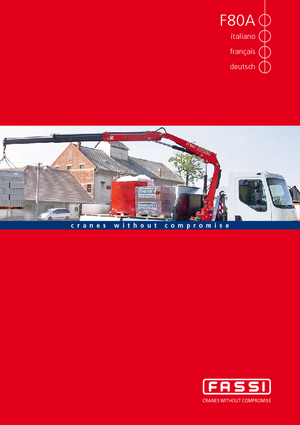 Hydrauliczne żurawie do załadunku Fassi F 80 A 24
