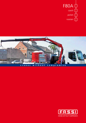 Hydrauliczne żurawie do załadunku Fassi F 80 A 24