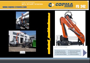 Hydrauliczne żurawie do załadunku COPMA 2000 FS 24Z