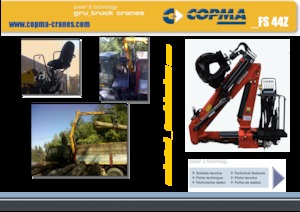 Hydrauliczne żurawie do załadunku COPMA 2000 FS 44.Z2