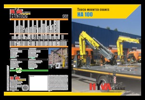 Hydrauliczne żurawie do załadunku Hyva Crane HA 100