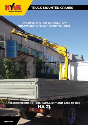 Hydrauliczne żurawie do załadunku Hyva Crane HA 21 E2