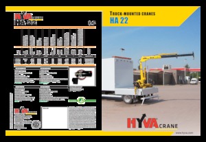 Hydrauliczne żurawie do załadunku Hyva Crane HA 22
