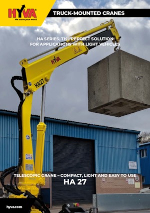 Hydrauliczne żurawie do załadunku Hyva Crane HA 27 E3
