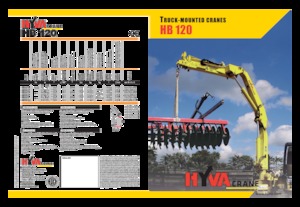 Hydrauliczne żurawie do załadunku Hyva Crane HB 120 E1