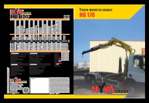Hydrauliczne żurawie do załadunku Hyva Crane HB 170 E4 J2