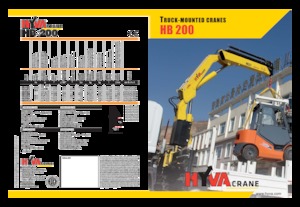 Hydrauliczne żurawie do załadunku Hyva Crane HB 200