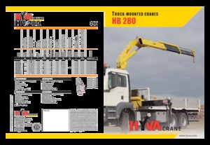 Hydrauliczne żurawie do załadunku Hyva Crane HB 280 E1
