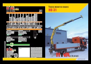 Hydrauliczne żurawie do załadunku Hyva Crane HB 31 E1