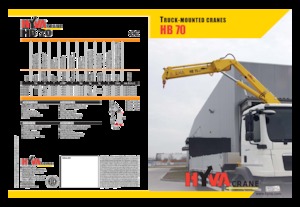 Hydrauliczne żurawie do załadunku Hyva Crane HB 70 E1