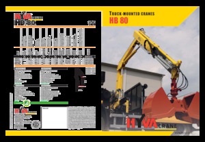 Hydrauliczne żurawie do załadunku Hyva Crane HB 80 E1