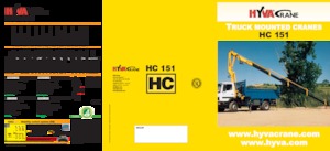 Hydrauliczne żurawie do załadunku Hyva Crane HC 151X 