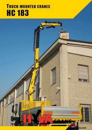 Hydrauliczne żurawie do załadunku Hyva Crane HC 183 E6