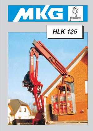 Hydrauliczne żurawie do załadunku MKG HLK 125 a2