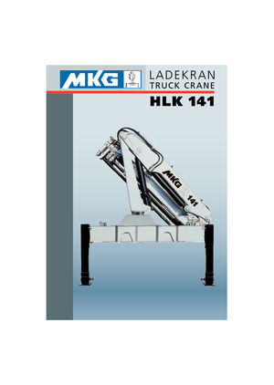 Hydrauliczne żurawie do załadunku MKG HLK 141 a6