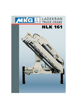 Hydrauliczne żurawie do załadunku MKG HLK 161 a5 