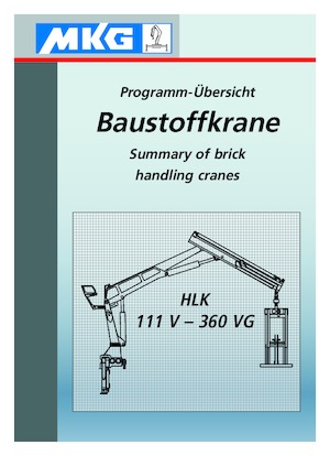 Hydrauliczne żurawie do załadunku MKG HLK 190 a2V 