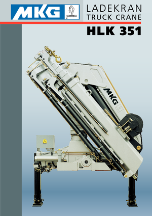 Hydrauliczne żurawie do załadunku MKG HLK 351 a3