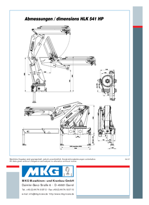 Hydrauliczne żurawie do załadunku MKG HLK 541 HP a3