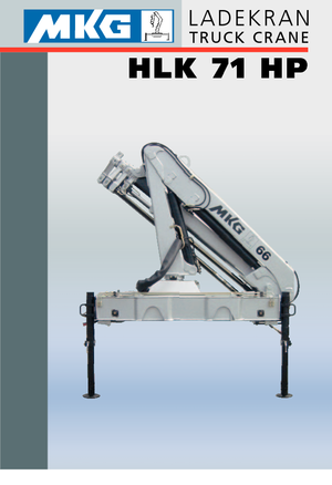 Hydrauliczne żurawie do załadunku MKG HLK 71 HP a2 