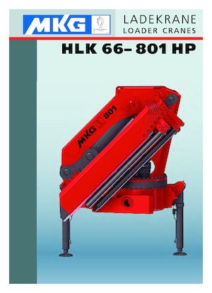 Hydrauliczne żurawie do załadunku MKG HLK 801 HP a2 