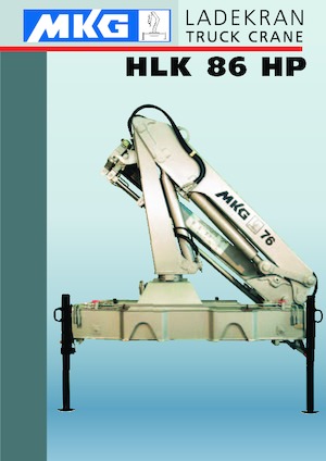 Hydrauliczne żurawie do załadunku MKG HLK 86 HP a2