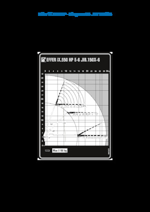 Hydrauliczne żurawie do załadunku Effer IX.550 HP E6