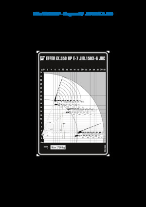 Hydrauliczne żurawie do załadunku Effer IX.550 HP E7